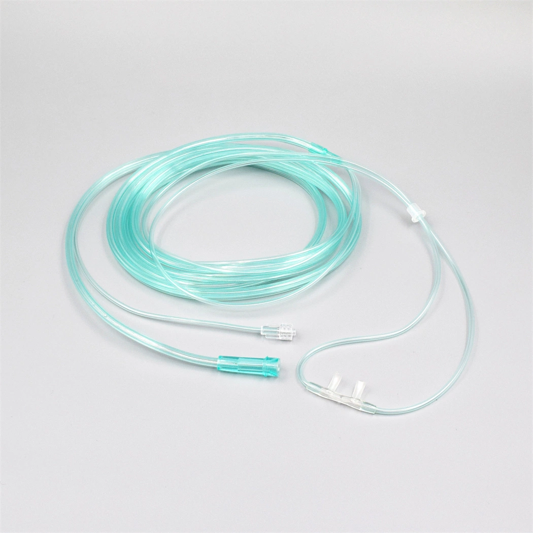 Medical Disposable PVC Adult/Pediatric/Infant/Neonate CO2 O2 Nasal Oxygen Cannula with Soft/Standard/Flared Tip