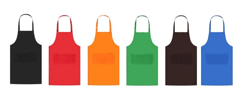 Ss-205 Polyester Solid Color One Shoulder Apron A41 200g