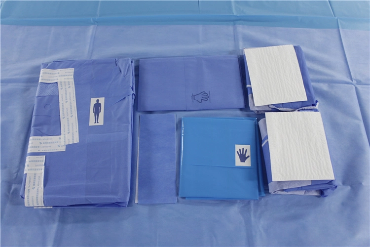 Disposable Sterile Surgical Laparoscopic Pelviscopy Drape Pack for Hospital Kit