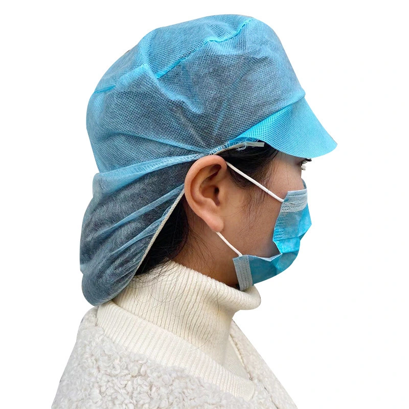 High Quality Nonwoven Snood Cap with Peak