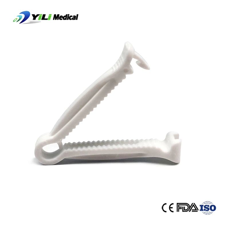 Medical Disposable Double-Locking Umbilical Cord Clamp for Newborn Babies