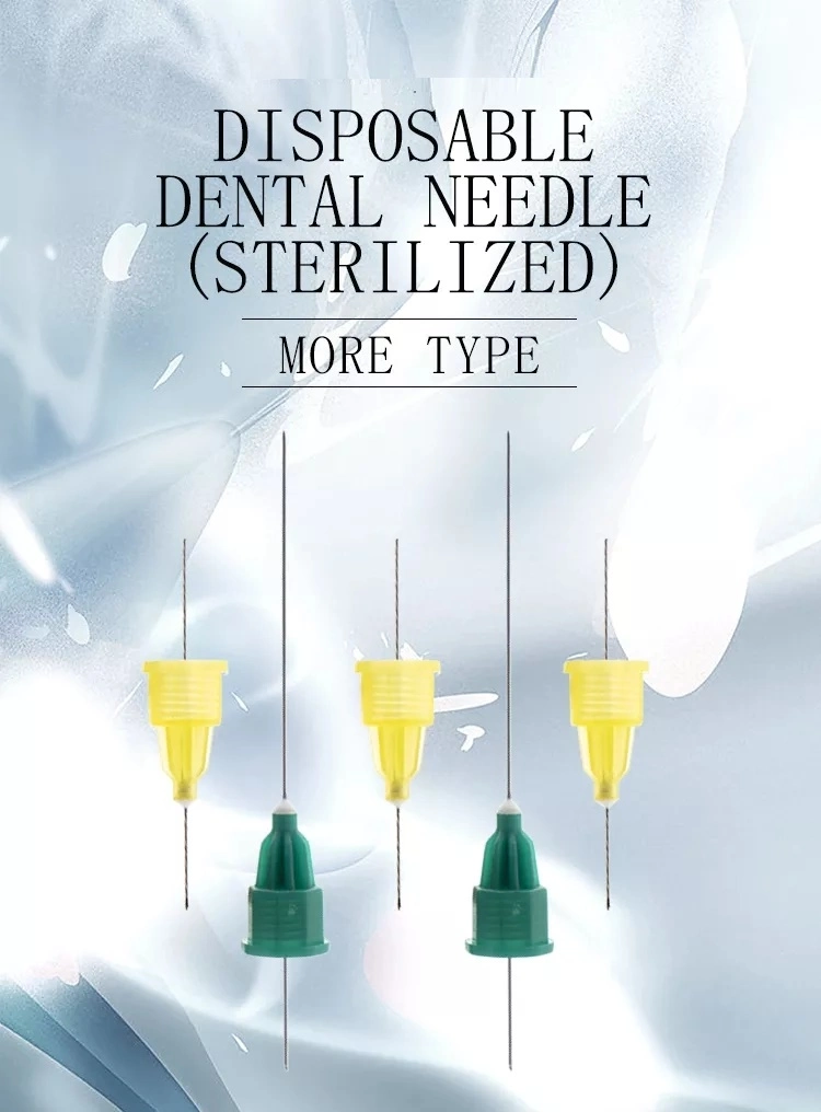 100PCS Dental Supply Needles 27g Length Steriled Disposable Dental Needle for Anesthetics