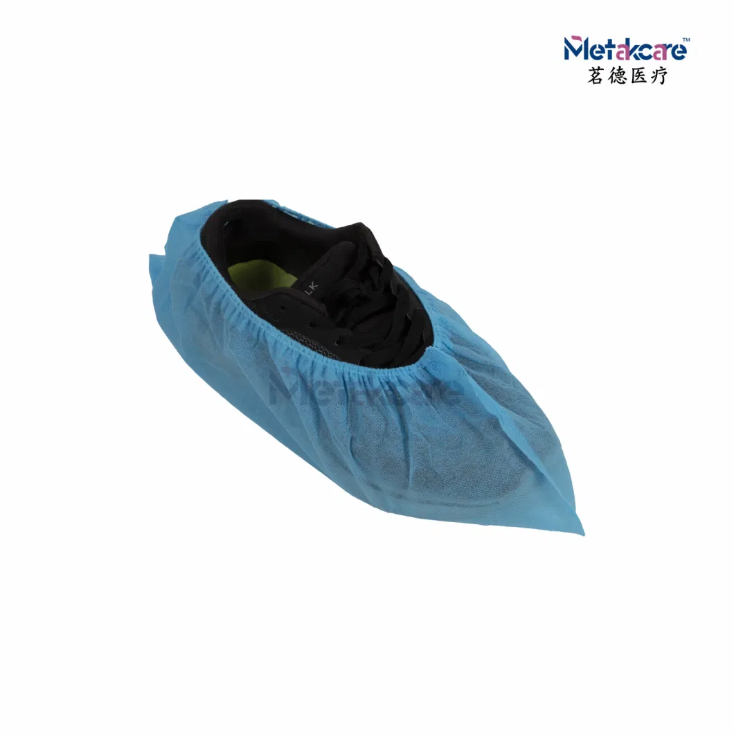 Non-Woven Fabric Disposable Shoes Covers Elastic Band Breathable Dustproof Anti-Slip Shoe Covers