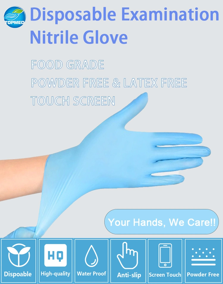Good Quality Black Disposable Nitrile Latex Vinyl Gloves for Household Cleaning