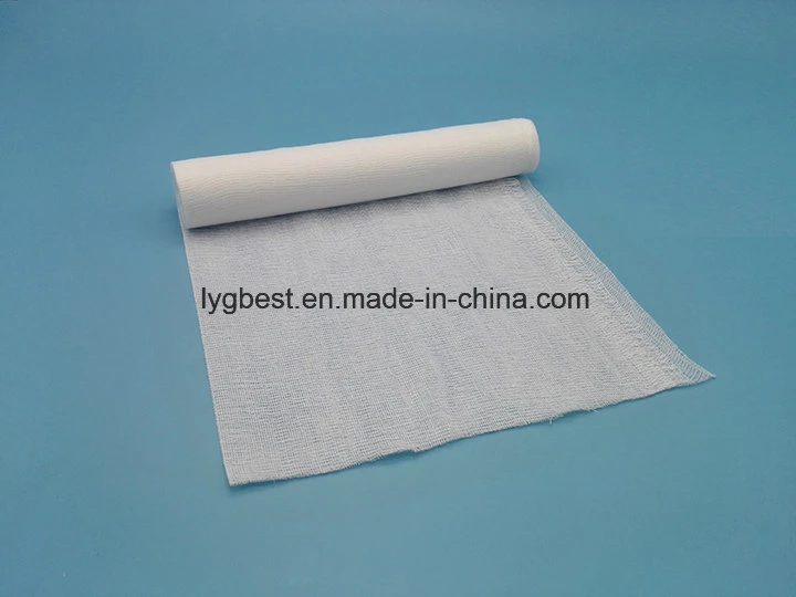 Customized 100% Cotton Surgical Dressing Absorbent Gauze Roll in Jumbo Roll