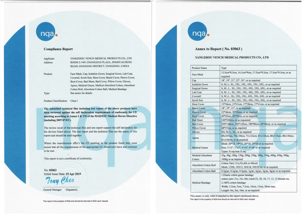 Disposable/Protective/Lab/Dental/Hospital/Surgical/Medical/Non-Woven/Non-Skid Shoe Cover for Food Industry/Factory