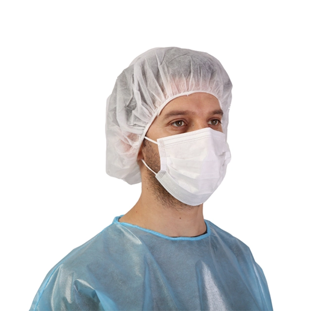 Low Price Disposable Non-Woven Fabric Bouffant Cap