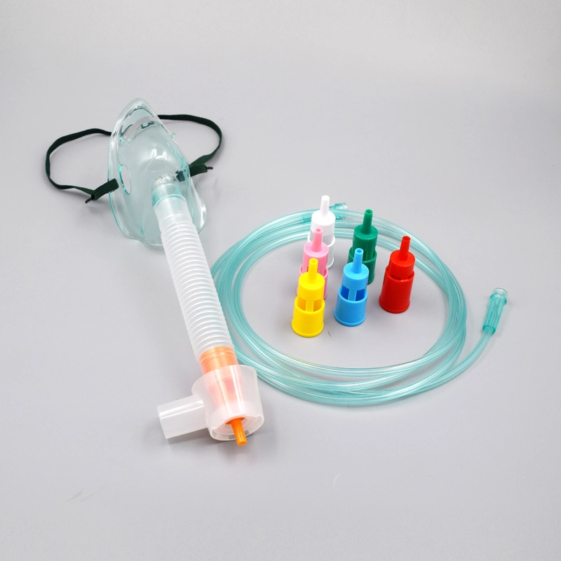 Medical Surgical Disposable Oxygen Reservoir Bag PVC Supplies Bipap Non-Woven 3ply CPAP CPR Breathing Nebulizer KN95 Anesthesia Type Iir Tracheostomy Face Mask