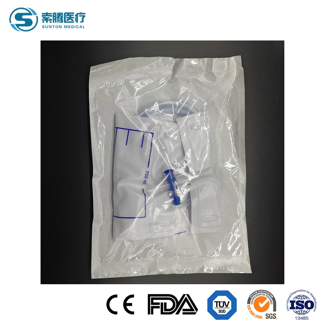 Sunton Medical Disposable Urine Bag 2000ml Urine Drainage Collection Bag 500ml 750ml 1000ml Urostomy Leg Bag China Sterile Disposable Urine Bag Manufacturers