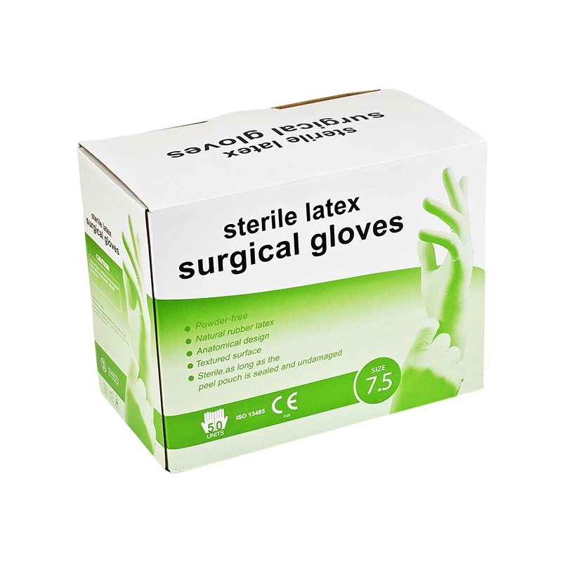 Powder Free Sterile Disposable Surgical Latex Gloves