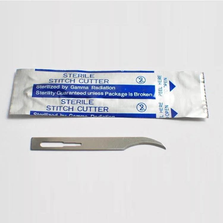 Disposable Sterile Surgical Suture Stitch Cutter Scissors Blades