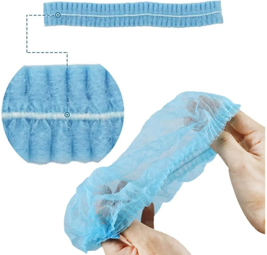 Wholesale High Strength Non-Woven Fabric Hygiene Cap PP Nonwoven Cap