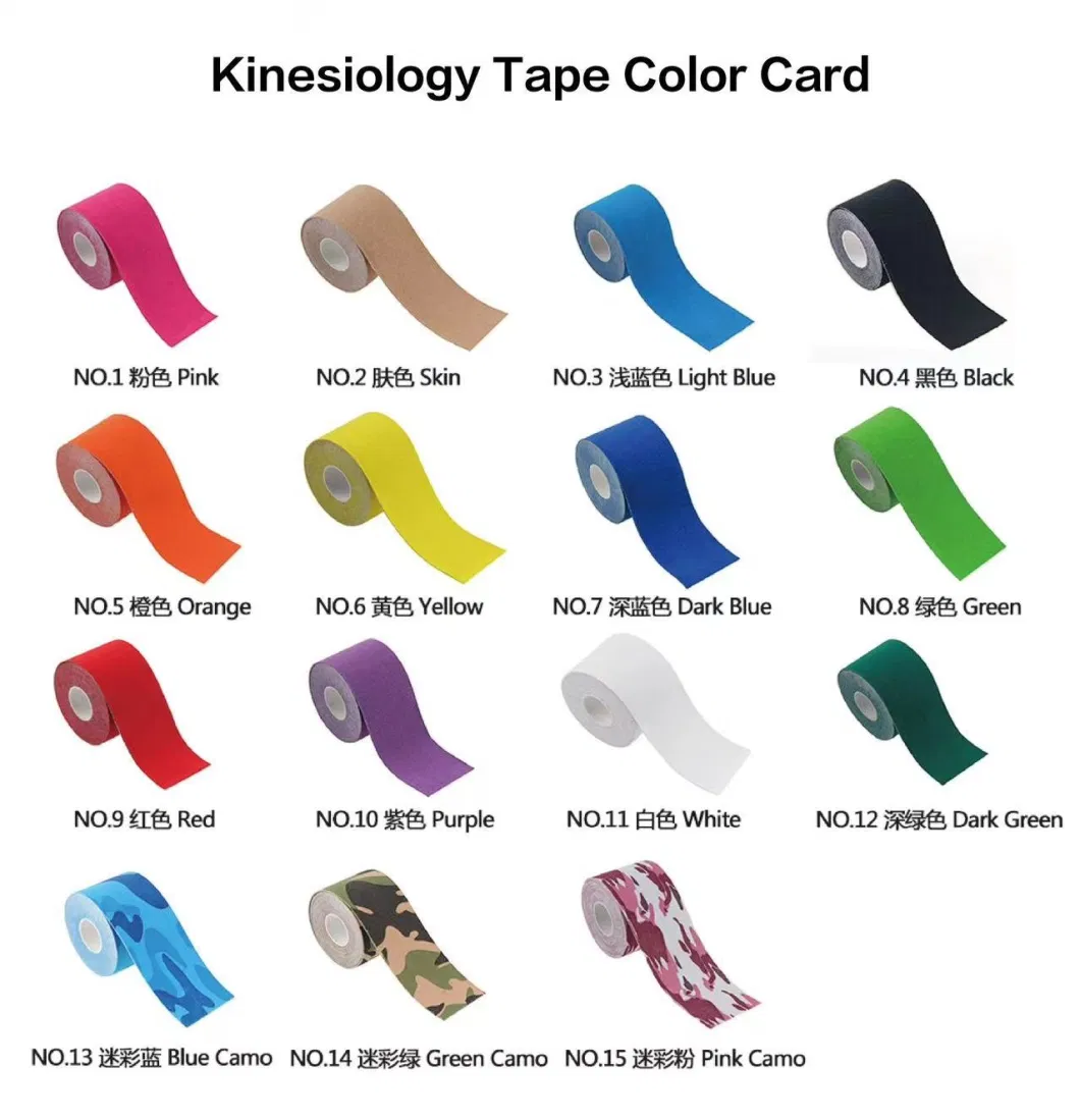 Ports Support Taping Therapy Tape Elastic Adhesive Sports Tape Kintape Kinesiology Tape Muscle Tape 4.5cm*5m