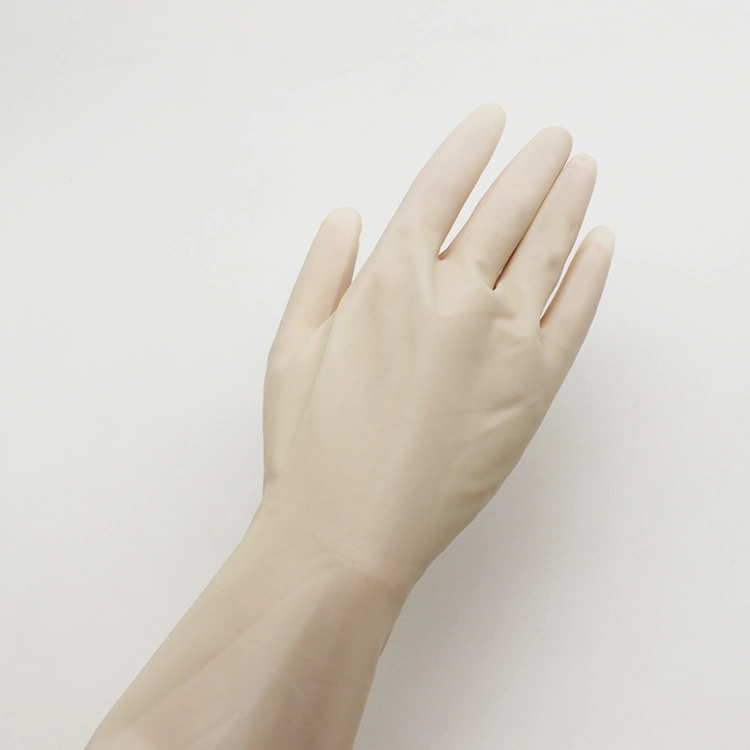 Disposable Gynecological Sterile Rubber Latex Gloves with CE
