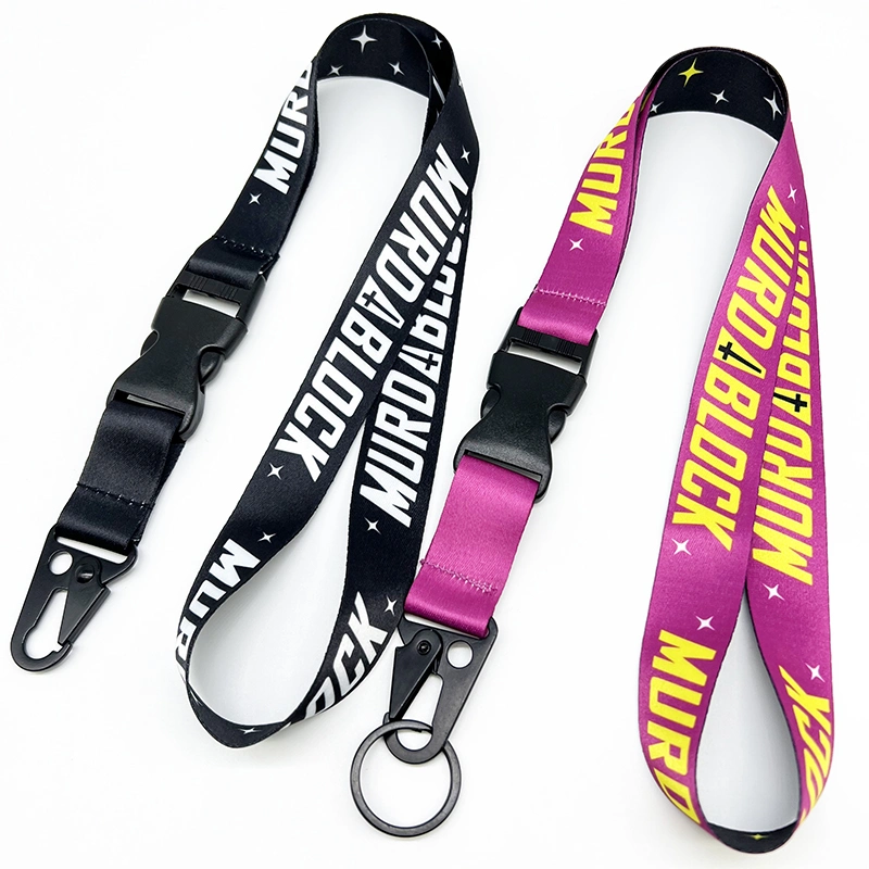 Wholesale Motorcycle Car Key Buckle Decoration Gifts Creative Silk Ribbon with Logo Custom Lanyard