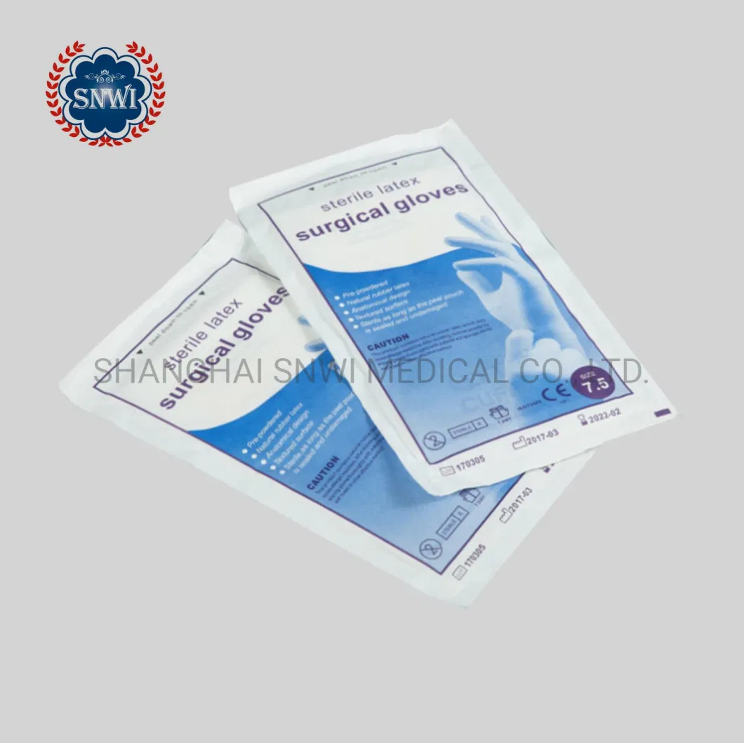 in Stock Medical Grade Glove Latex Examination or Surgical Disposable Gloves