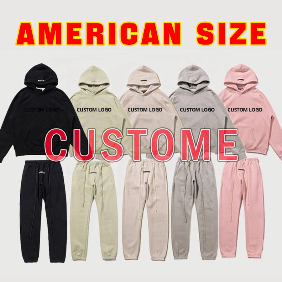 High Quality Winter Pullover Clothes Fleece Warm Sweatpants Suits Custom Oversize Tracksuit for Men Hoodie Sets Unisex Sweatsuits