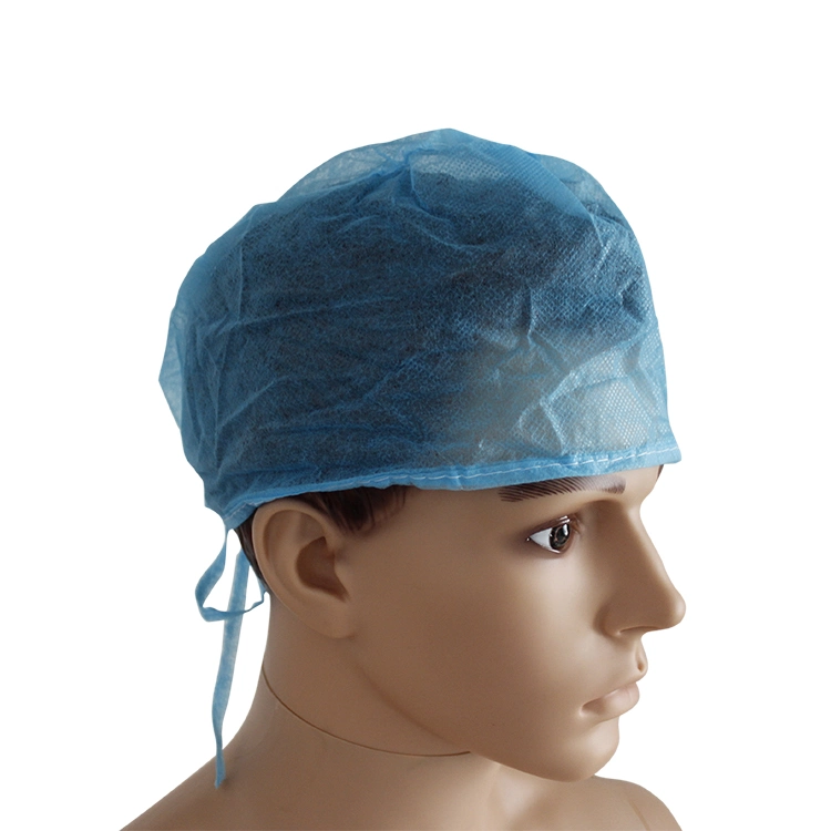 Disposable PP Non Woven Doctor Cap with Tie on (HYKY-03312) Bonnet Surgical
