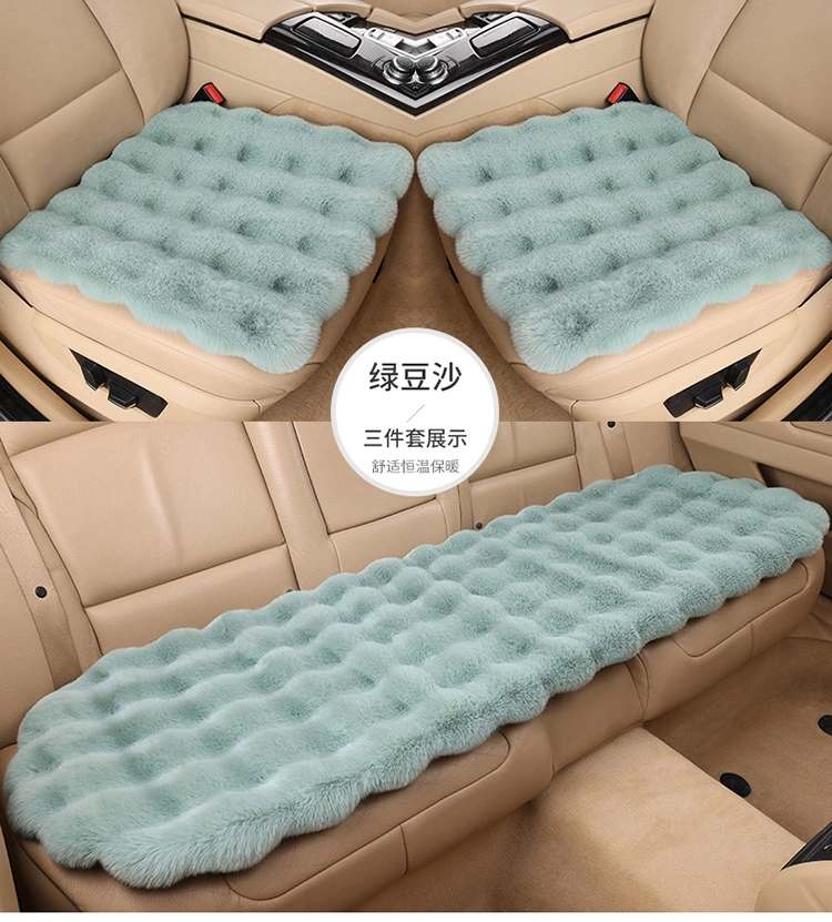 2024 Luxury Warm Winter Seat Cover China Factory Wholesale Fashion Sheepskin Car Seat Cushion Covers