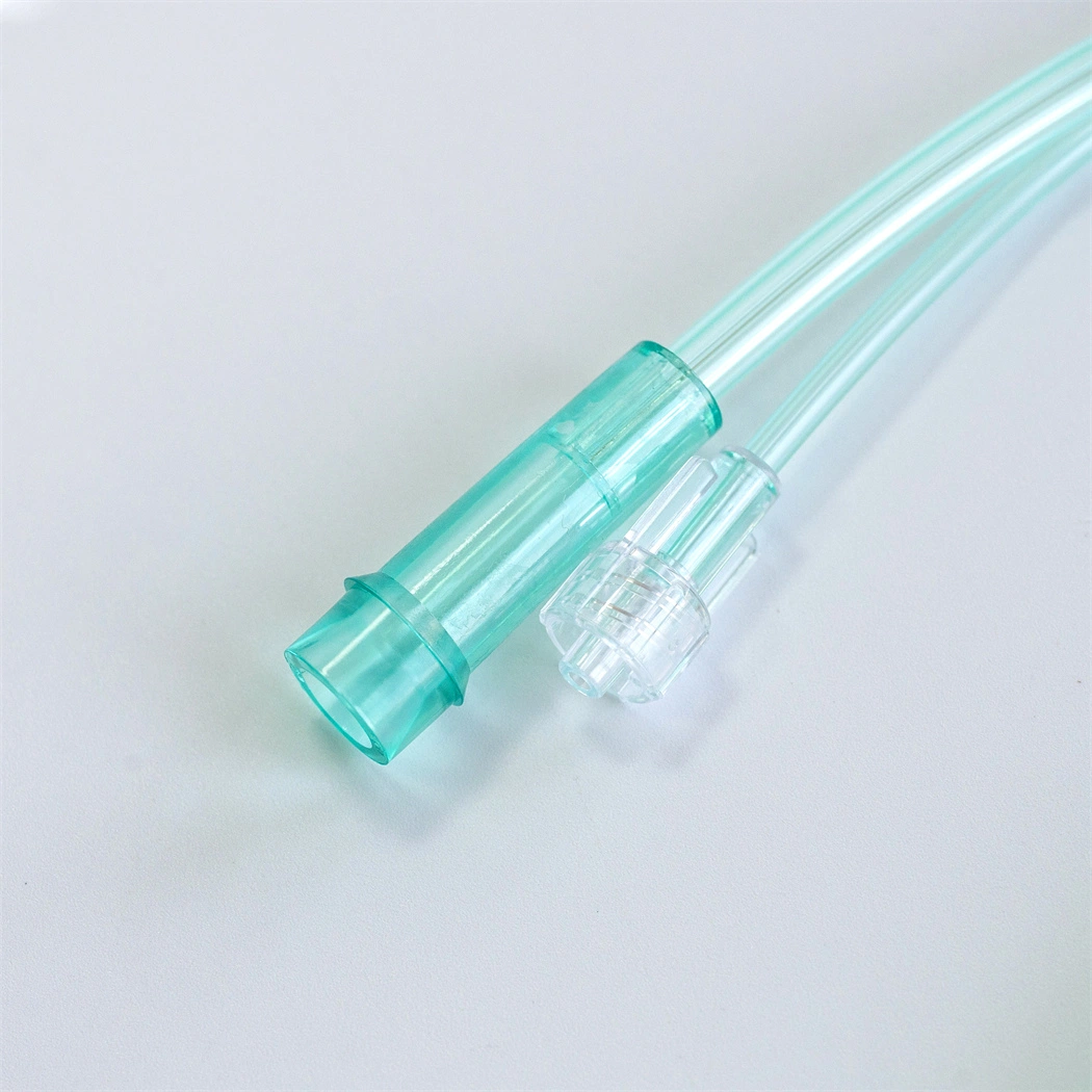 Medical Disposable Latex Free CO2 O2 PVC Adult/Pediatric/Infant/Neonate Nasal Oxygen Cannula with Soft/Standard/Flared Tip