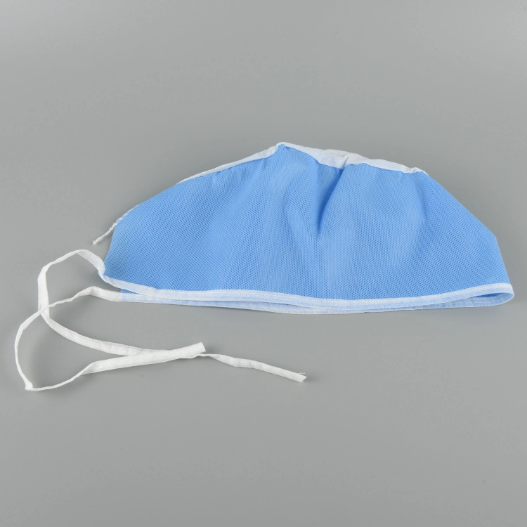 Disposable Scrub Cap Non-Woven Surgical Doctor Cap with Tie