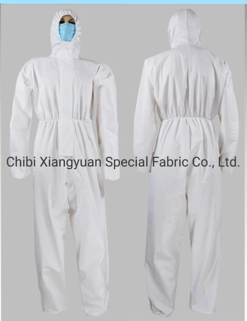 2021 65GSM PP + PE Medical Clothes Factory Made Isolating Gown SMS Nonwoven Fabric in-House Made Security Wear Used in hospital / Industry as Protection