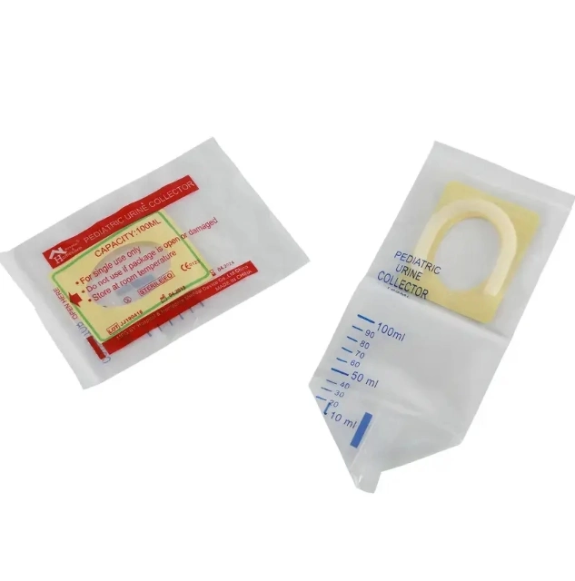 Disposable Medical 2000ml Adult Urine Collection Bag with T Valve or Push 2000ml Plastic Urine Collection Drainage