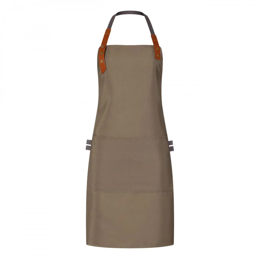 Ss-057PU Canvas Halterneck Waterproof Apron A42 380g