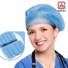 Hot Sale Non Woven Fabric Disposable Nurse Cap Medical Cap