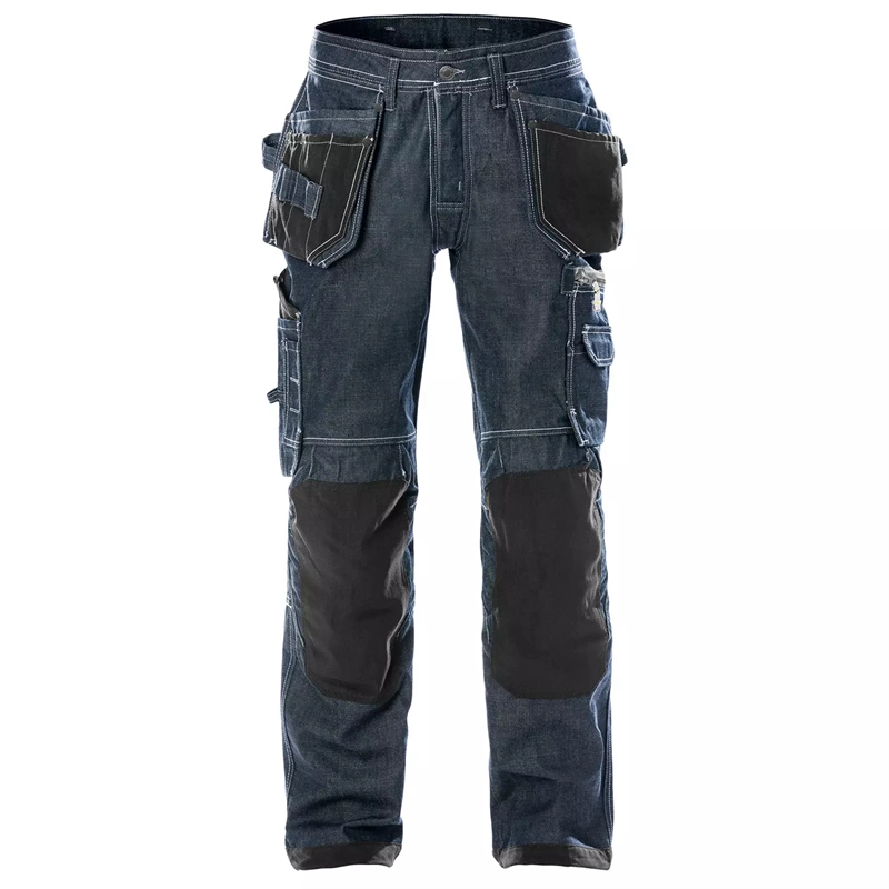 Custom Logo 100 Cotton Knee Pad Elastic Twill Multi-Function Outdoor Construction Tactical Men Cargo Workwear Pants