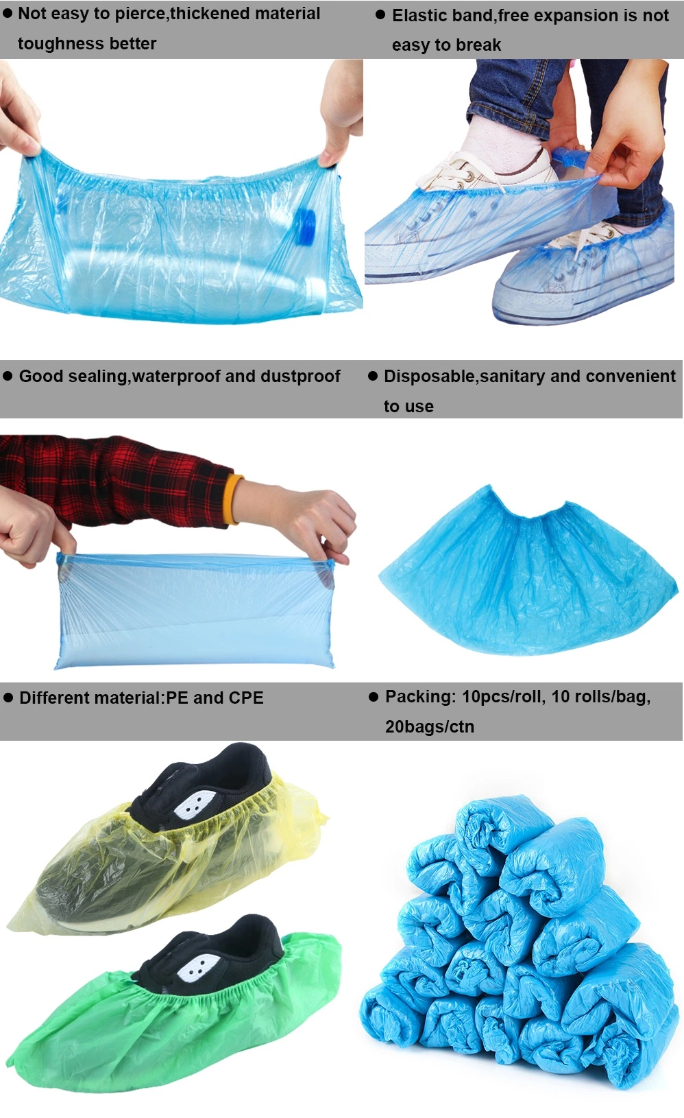 Disposable Medical Non-Woven Surgical Non Skid Shoe Cover