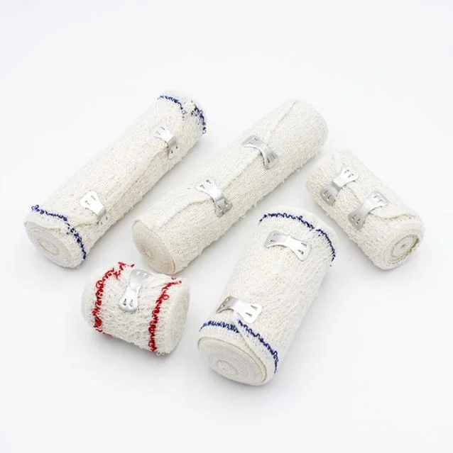 High Quality Factory Supply Medical Cotton Bleached Elastic Spandex Crepe Bandages