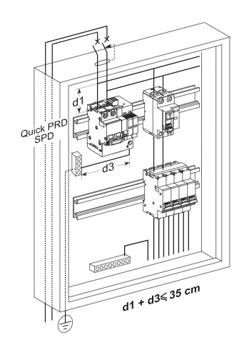 surge protection device Timelec SPD type2 20kA 1.5kV 18mm surge arrester diverter