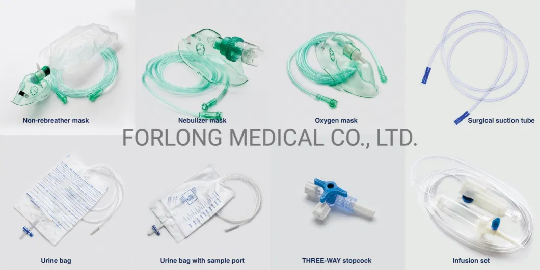 2-Way Foley Catheter 100% Silicone Latex Foley Catheter with Silicone Coated Urinary Catheter