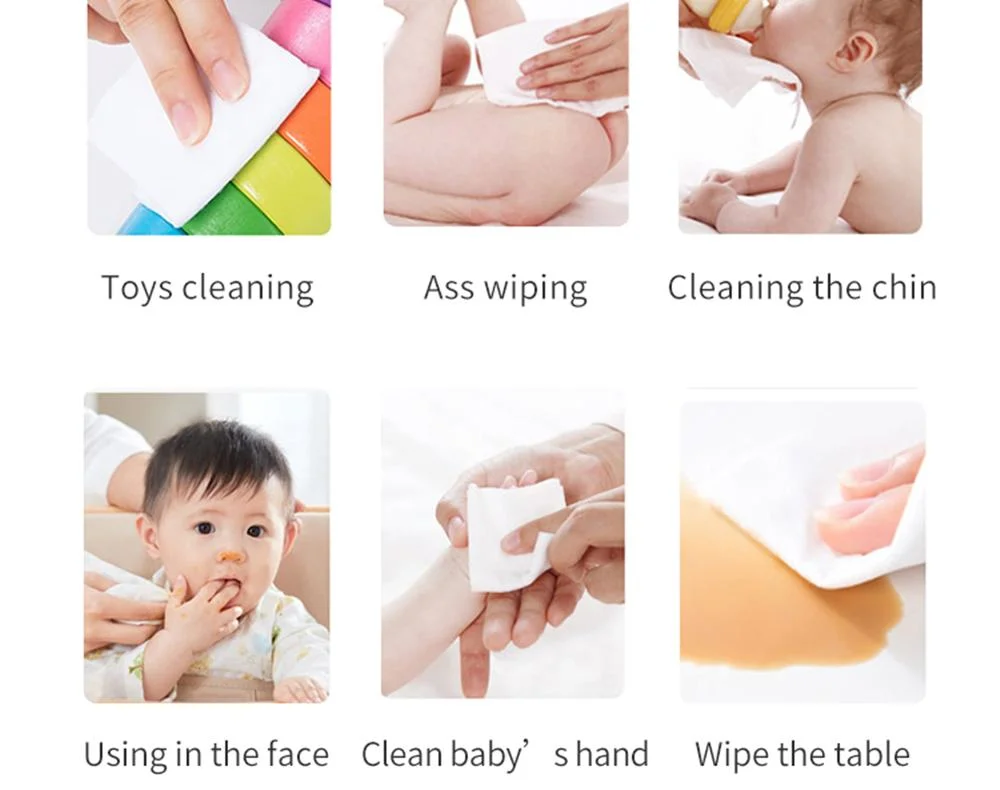 Factory Wholesale Free Sample 100 PCS ABC Baby Cleaning Wet Wipes From China