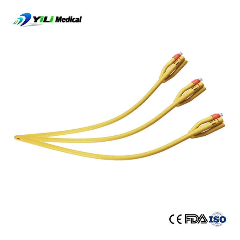 Medical Disposables 3 Way Latex Foley Catheter Urethral Catheter