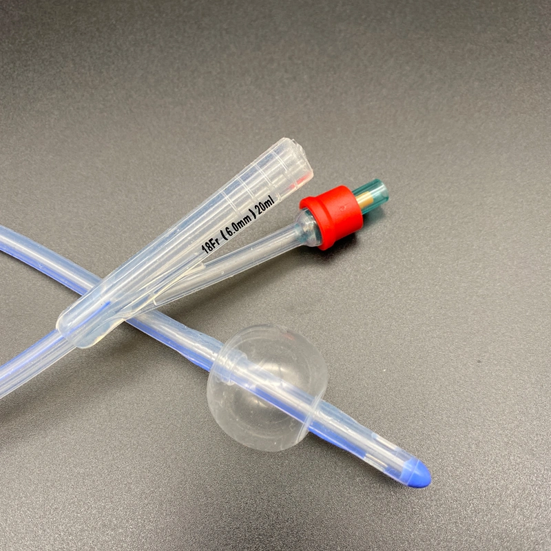2 Way 100% Silicone Foley Catheters with Balloon 5ml - 50ml