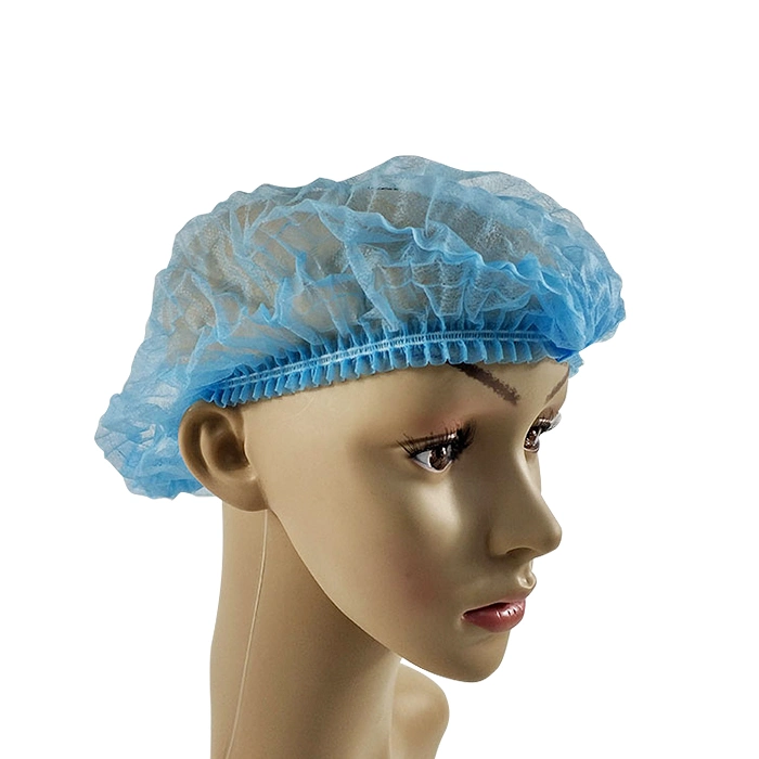 Head Cover Breathable Peaked SBPP Salon and SPA Room Dust Free Workshop Food Factory Non Woven Mop Cap