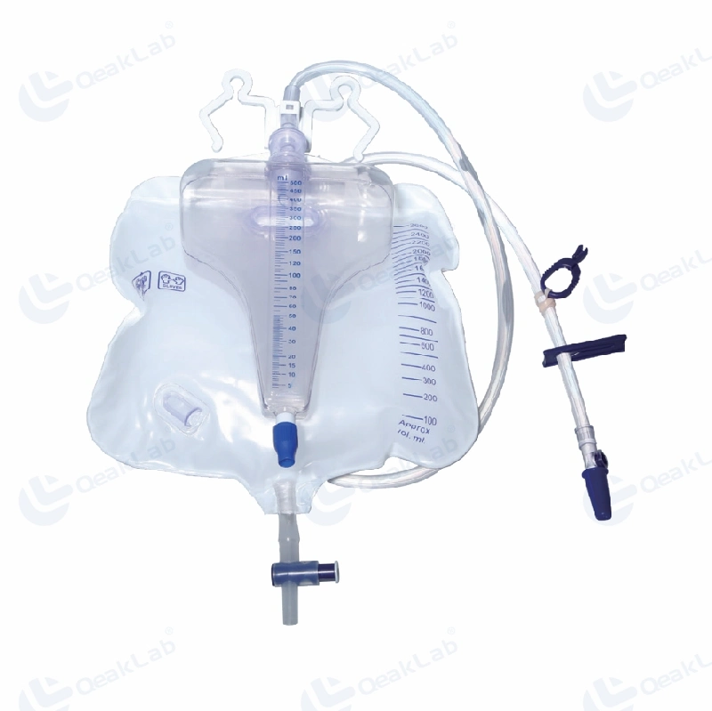 Adult Urine Drainage Collection Bag 2000ml with Pull Push Valve