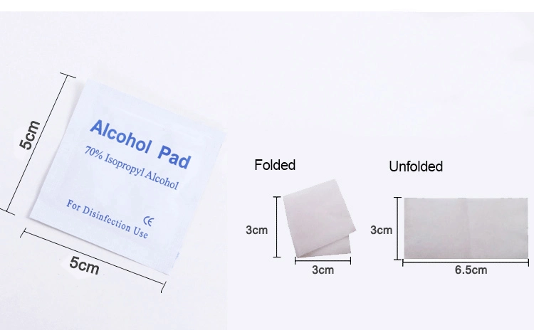 70% Alcohol Pad Alcohol Prep Pad Alcohol Swab 30*60mm