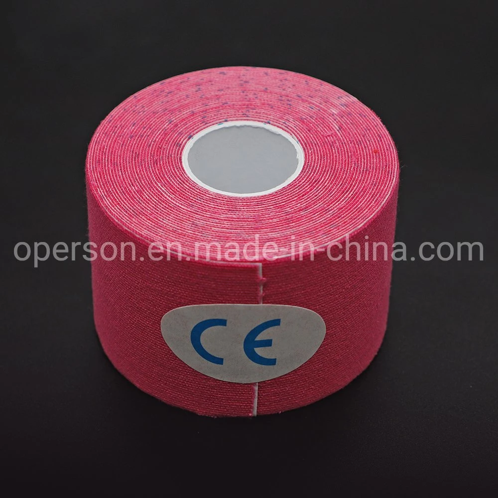 OEM Waterproof Kinetic Adhesive Sports Muscle Kinesiology Tape for Face Therapy