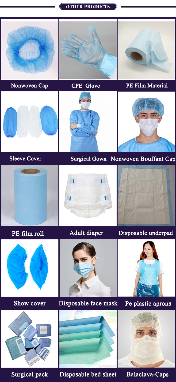 Disposable Manufacturer Non-Sterile SMS/Hydrophilic PP Reinforced Surgical Back Table Cover for Surgical Pack for Surgery for Hospital for Surgical Drape