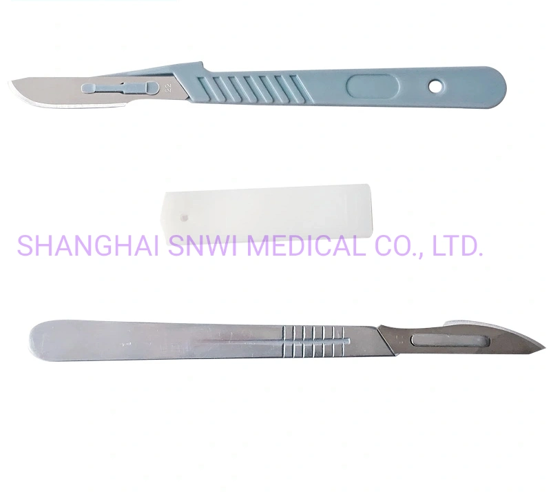 Disposable Medical Sterile Surgical Carbon Steel Stitch Cutter (Blade-Long)