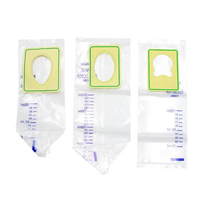 Disposable Non-Return Pediatric Urine Bag Urine Collector CE ISO