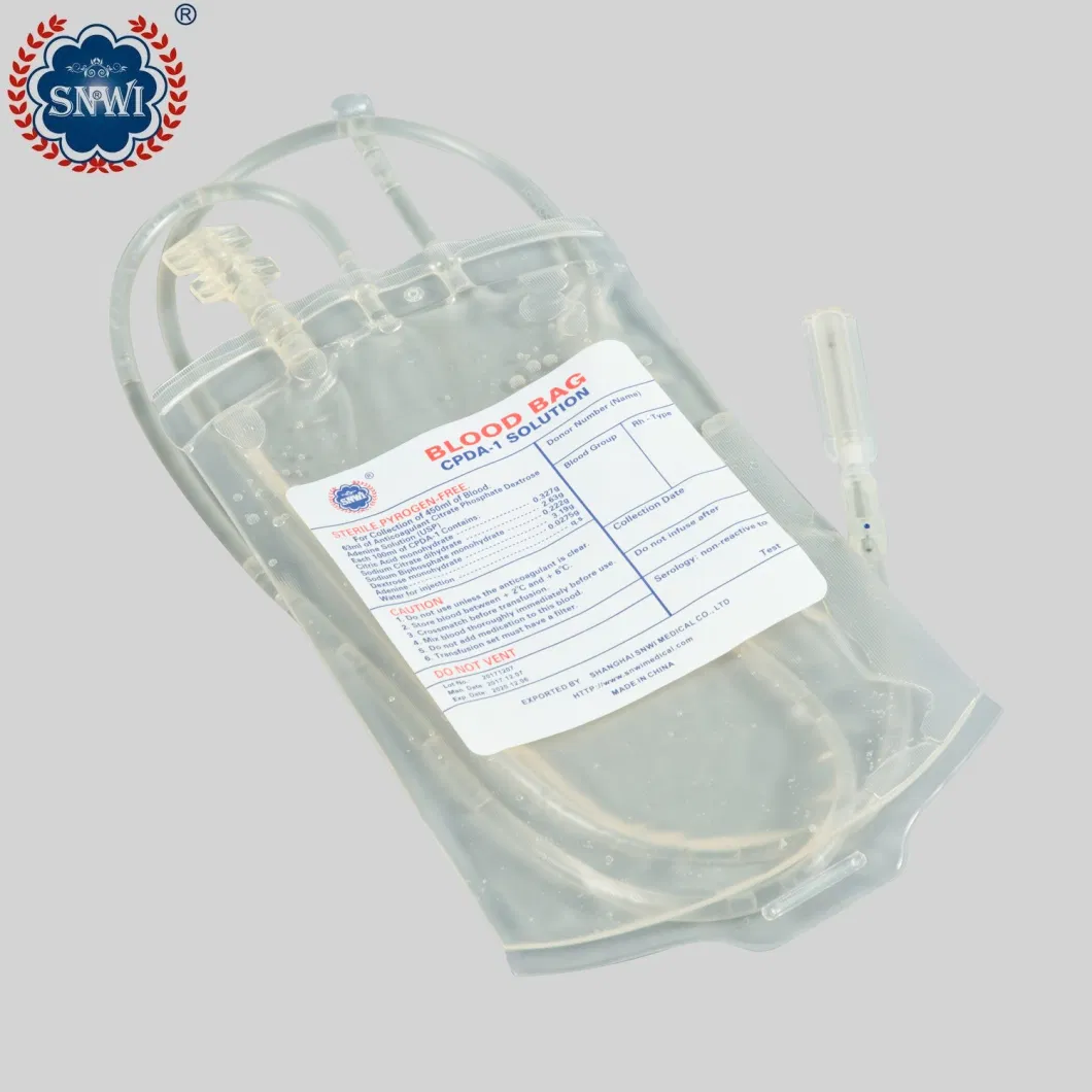 Wholesale Price Disposable Medical PVC Single Double Triple Quadruple Transfusion Blood Bag