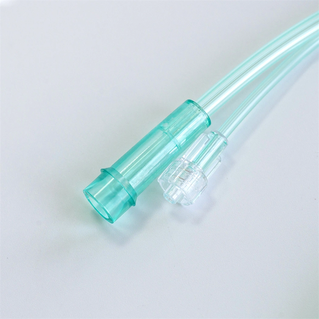 Medical Disposable PVC Adult/Pediatric/Infant/Neonate CO2 O2 Nasal Oxygen Cannula with Soft/Standard/Flared Tip