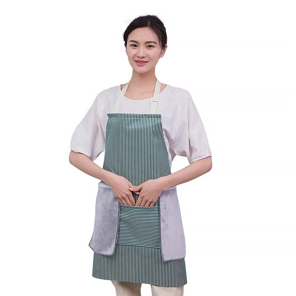 Pretty Waterproof Wearable Cleaning Kitchen BBQ Apron