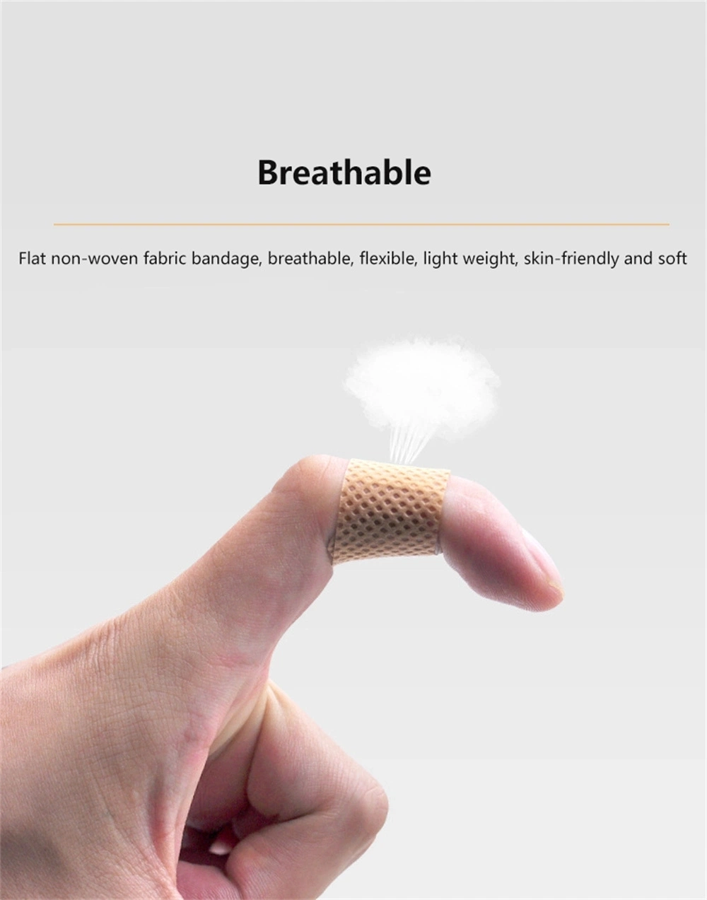Breathable First Aid Bandage Band Aid Adhesive Wound Dressings Paste Medical Elastic Cloth Plaster