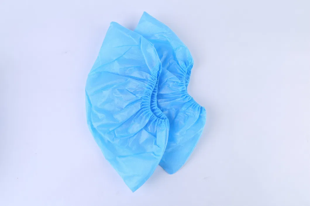 Disposable Anti-Skid Plastic &amp; Non-Woven Fabric Durable Shoe Cover Factory Direct
