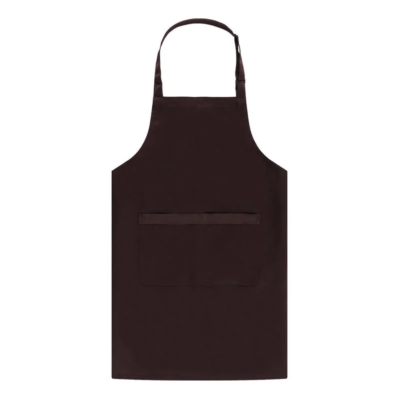 Ss-211 Polyester Cotton Solid Color Plastic Button Apron A40 200g